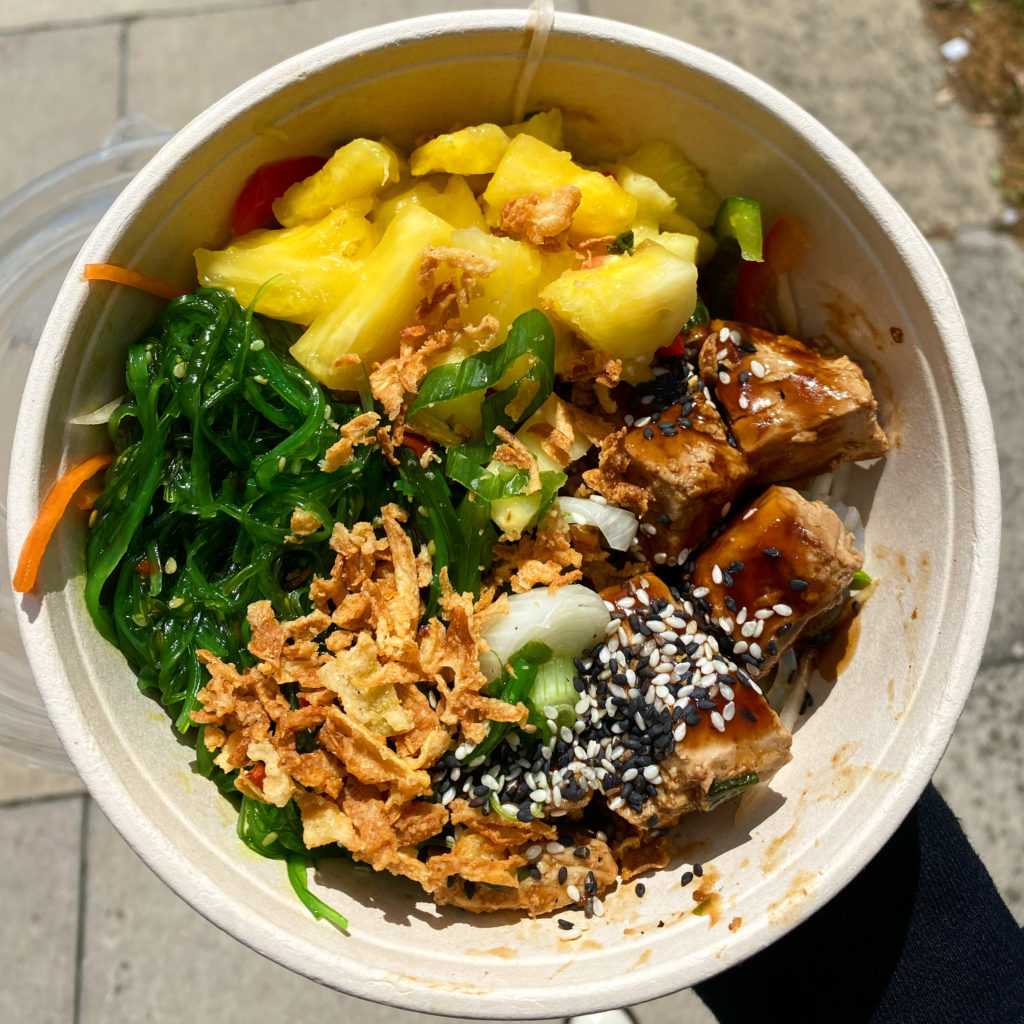 Island Poké vegan tofu bowl